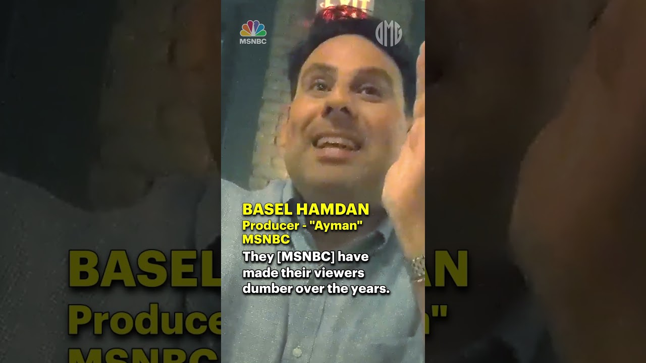 ICYMI: MSNBC producer Basel Hamdan admits the network is actively supporting Kamala Harris' campaign