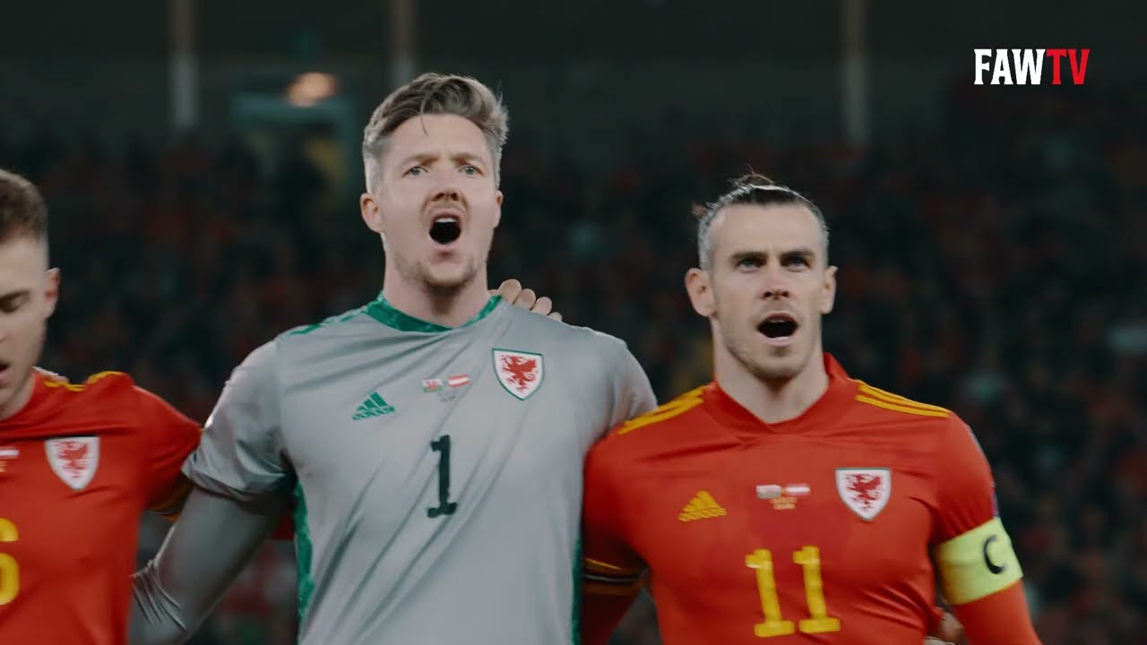 Hen Wlad Fy Nhadau - Cymru 🏴󠁧󠁢󠁷󠁬󠁳󠁿 v Austria 🇦🇹 Welsh National Anthem | Together Stronger