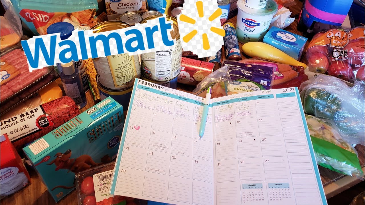 WALMART HAUL WITH WEEKLY KETO AND NON KETO MEAL PLAN
