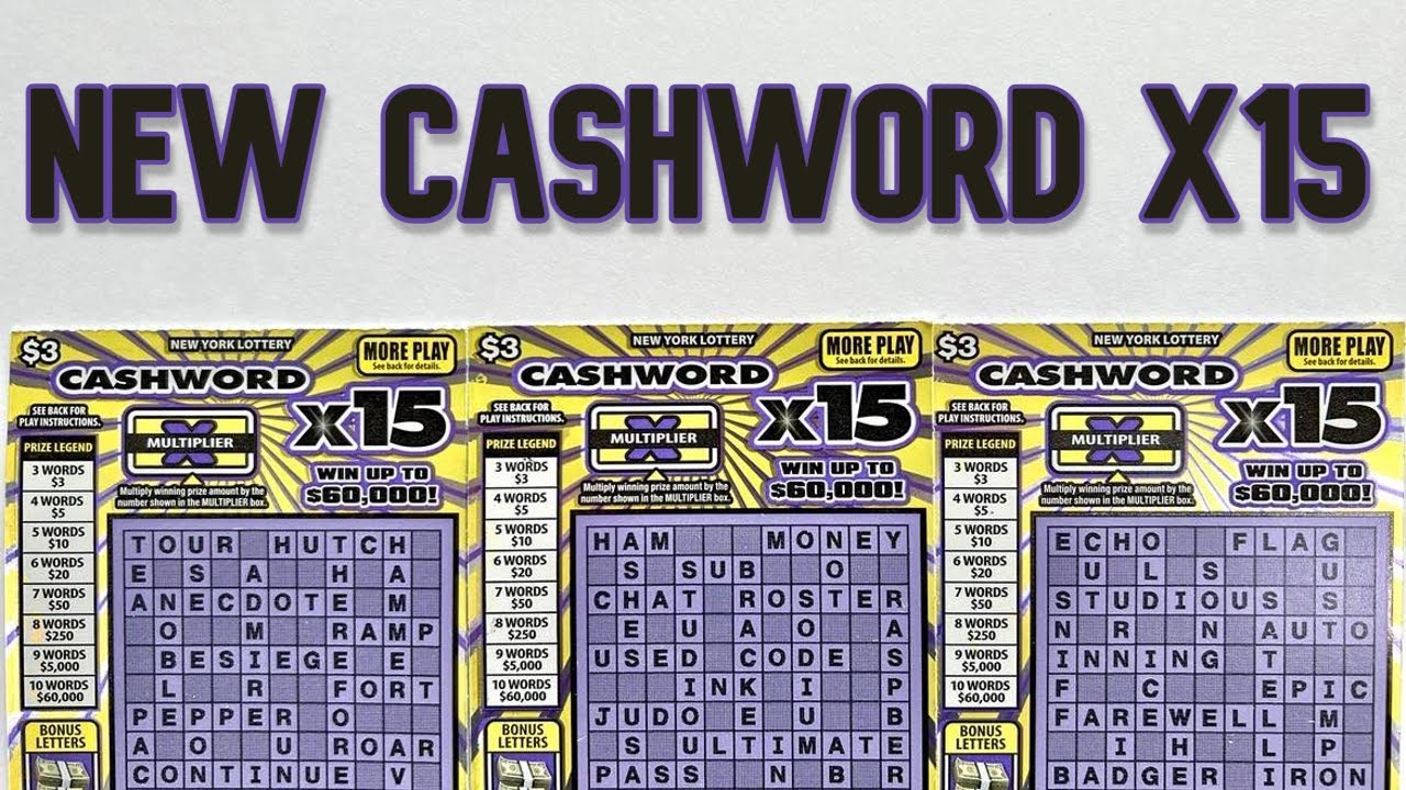 CASHWORD X15 from the New York State Lottery! A FIRST for the Scratch Therapy Channel!!