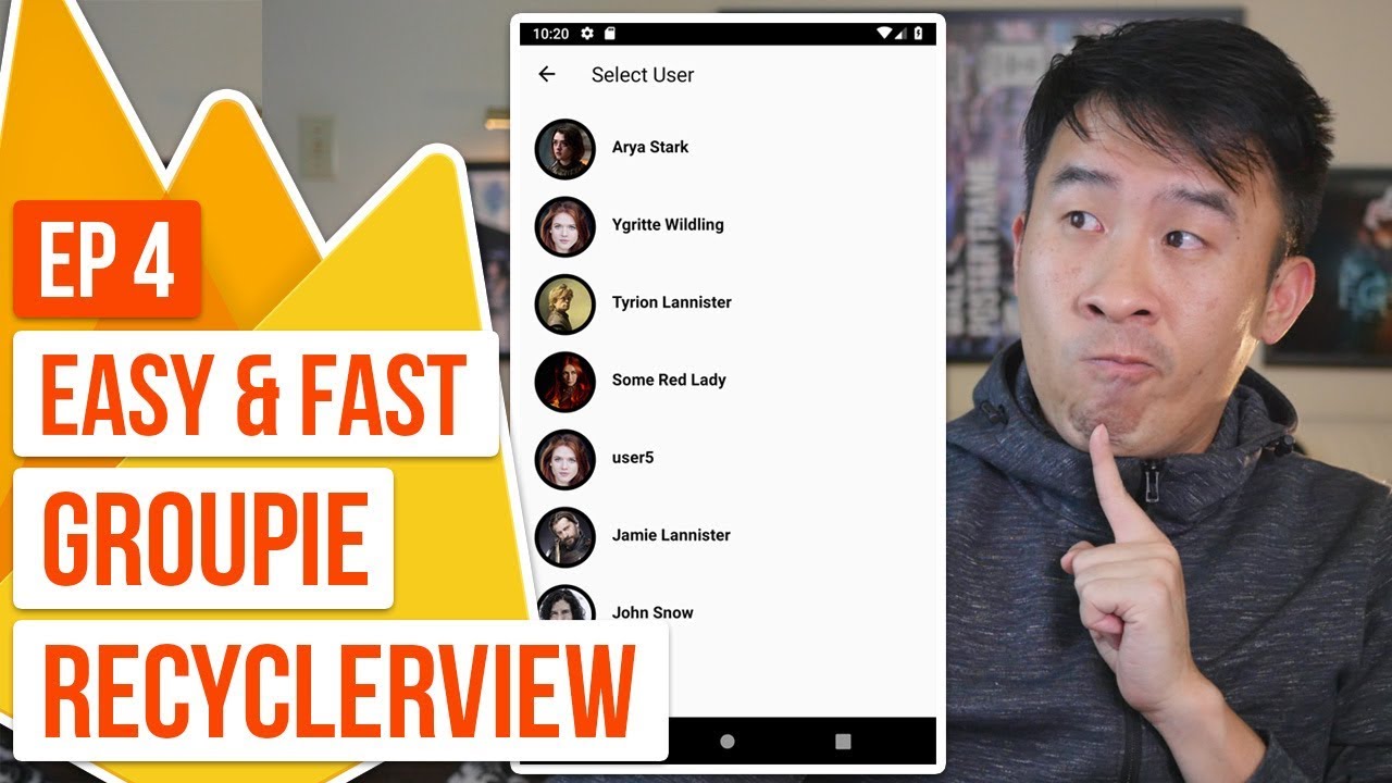 Kotlin Messenger 04: Super Fast Groupie RecyclerView and New Messages