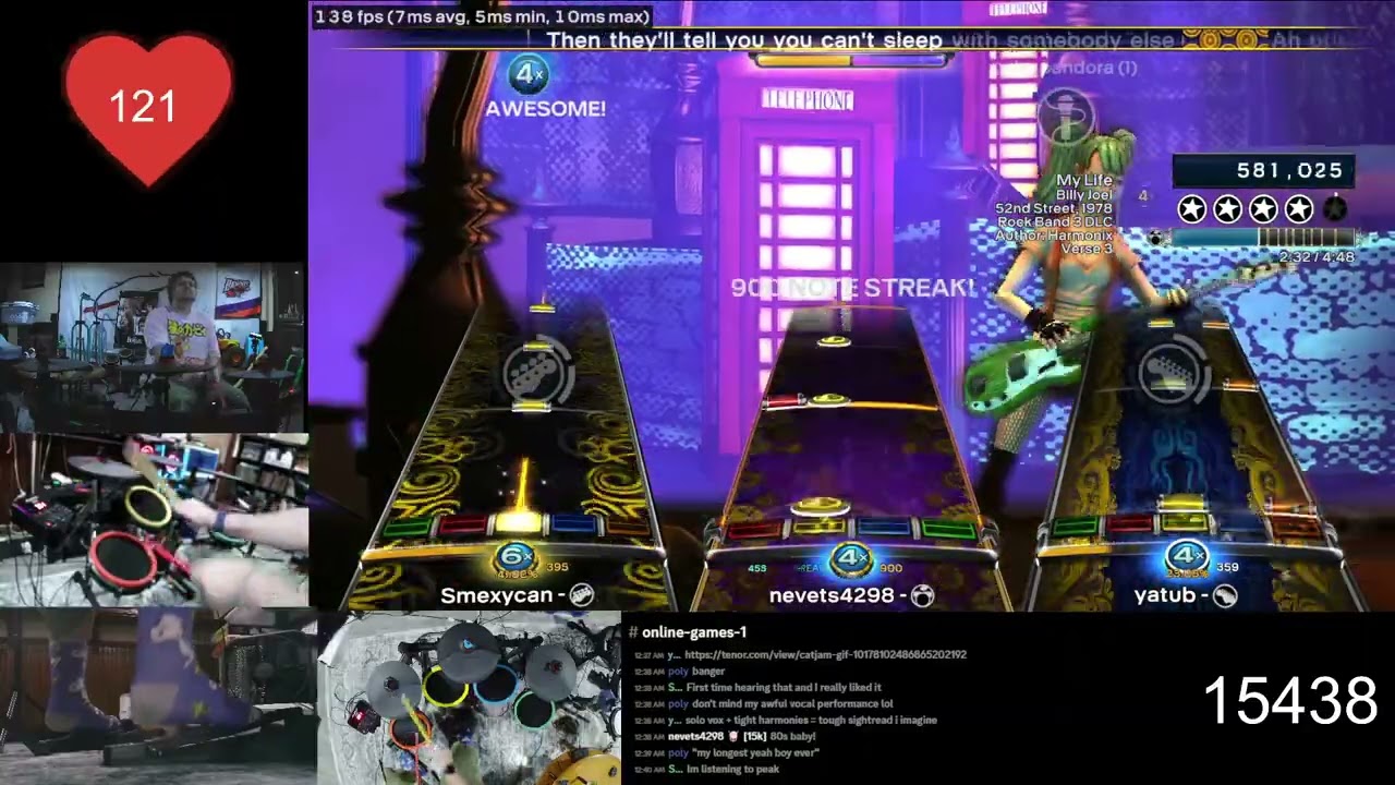 Billy Joel - My Life - Pro Drum The Overhits Rock Band 3 Deluxe RPCS3