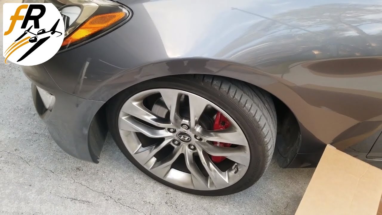 Ultimate Genesis Coupe  Brembo Rotor & Pad Swap
