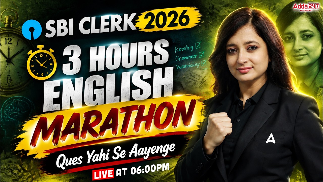 SBI Clerk 2026 English Marathon | 3 Hours Complete Revision | Important Questions & Tricks