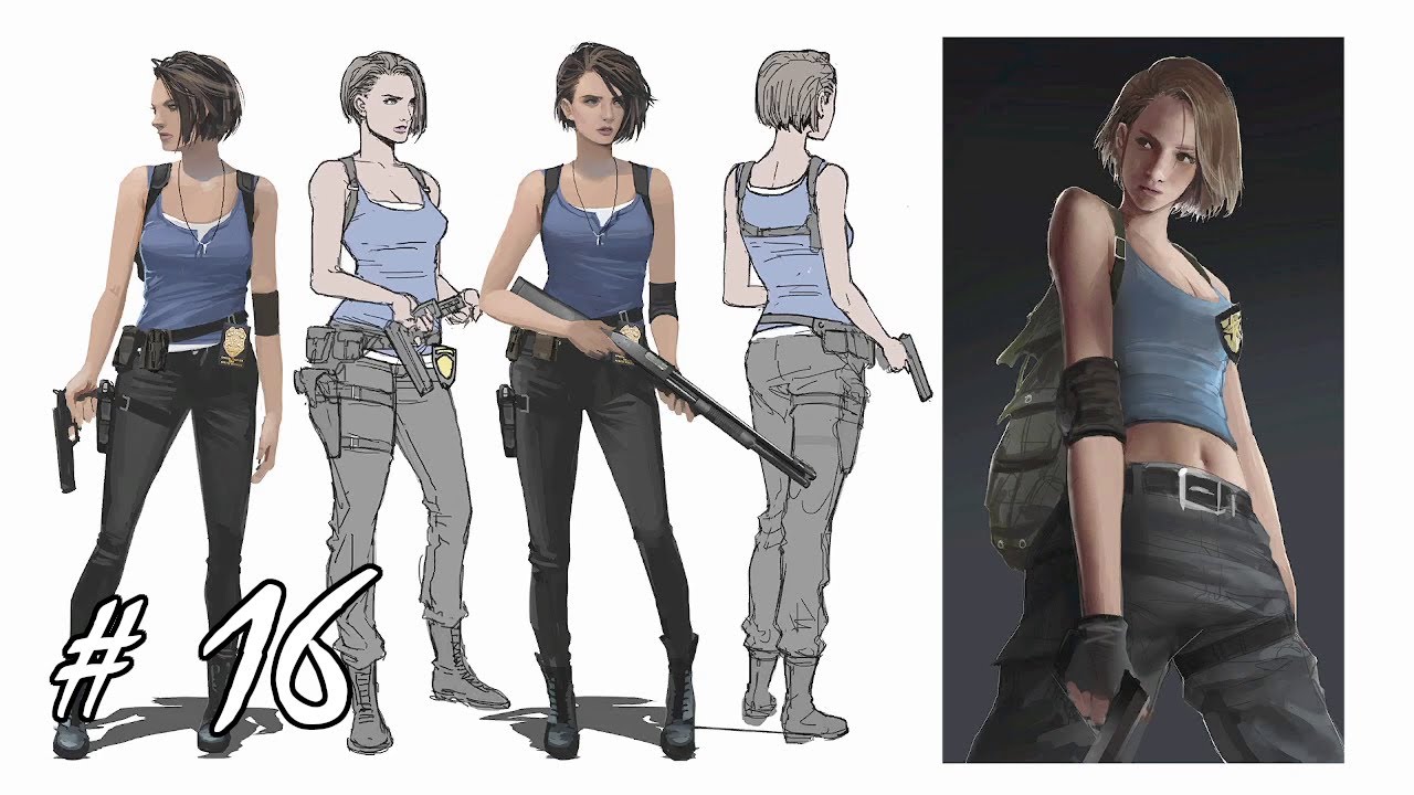 RESIDENT EVIL 3 - 16 - Shop - Concept Art - Models - PC Gameplay Walkthrough