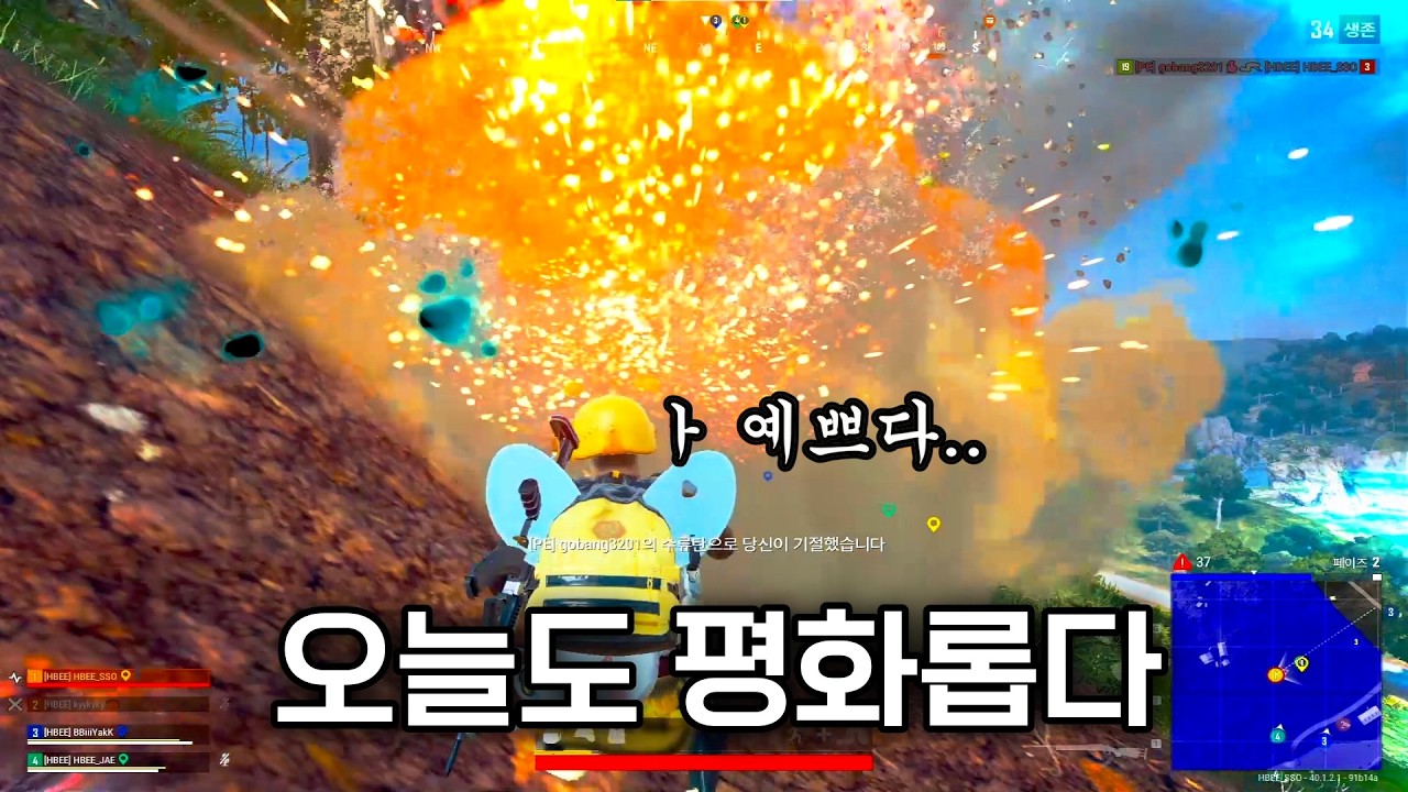 이 멤버들이랑 배그하면 벌어지는 일