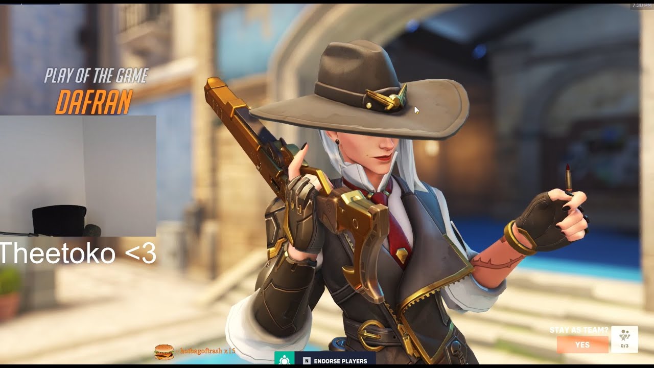 Overwatch 2 Human Aimbot Dafran Showing His Ashe Gameplay Skills -POTG-