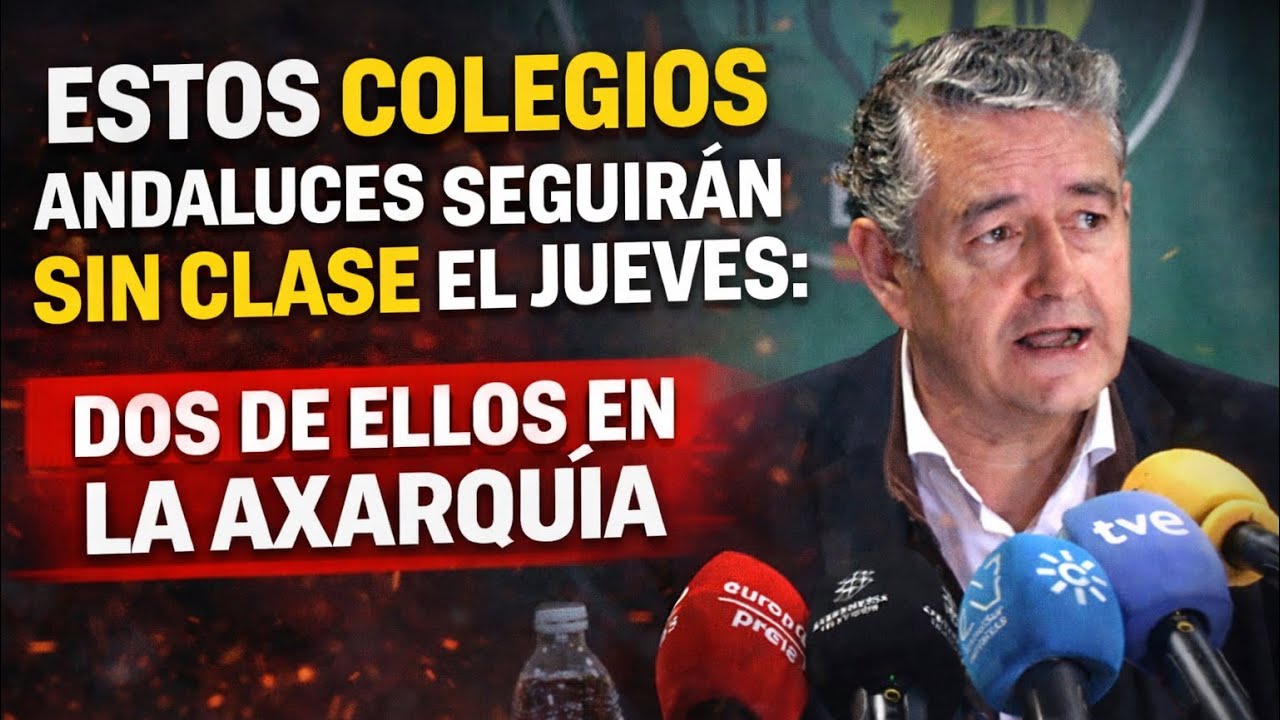 La Junta da el listado de municipios que seguirán sin clases el jueves: Dos de ellos en la Axarquía