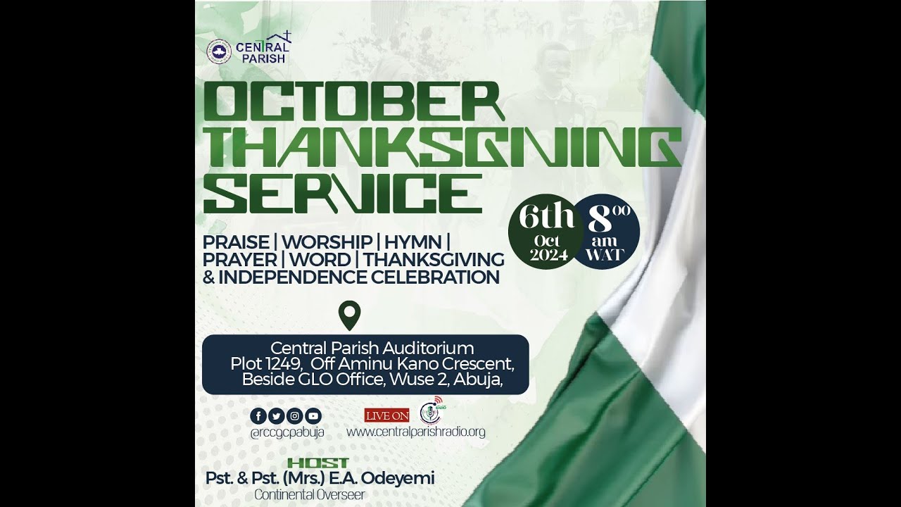 2024 OCTOBER THANKSGIVING SERVICE || DIVINE WISDOM || PASTOR E. A. ADEBOYE & PASTOR E. A. ODEYEMI