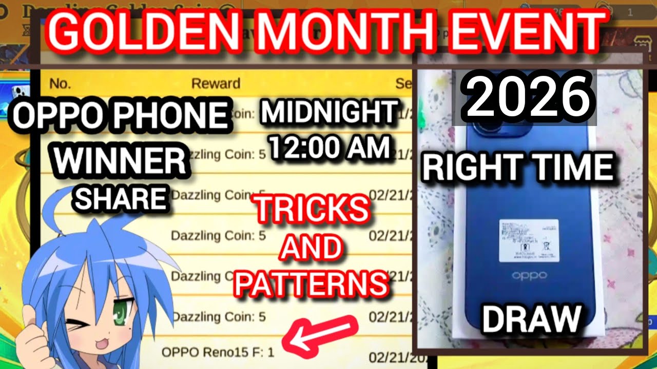 MLBB GOLDEN MONTH EVENT 2026 | OPPO WINNER TIPS AND TRICK | MOBILE LEGENDS