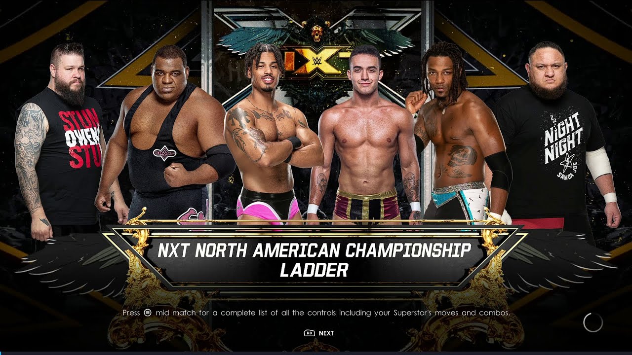 WWE 2K22 Kevin Owens Vs Ricochet Vs Keith Lee Vs Wes Lee Vs Samoa Joe Vs A Kid 🧒 Ladder Match