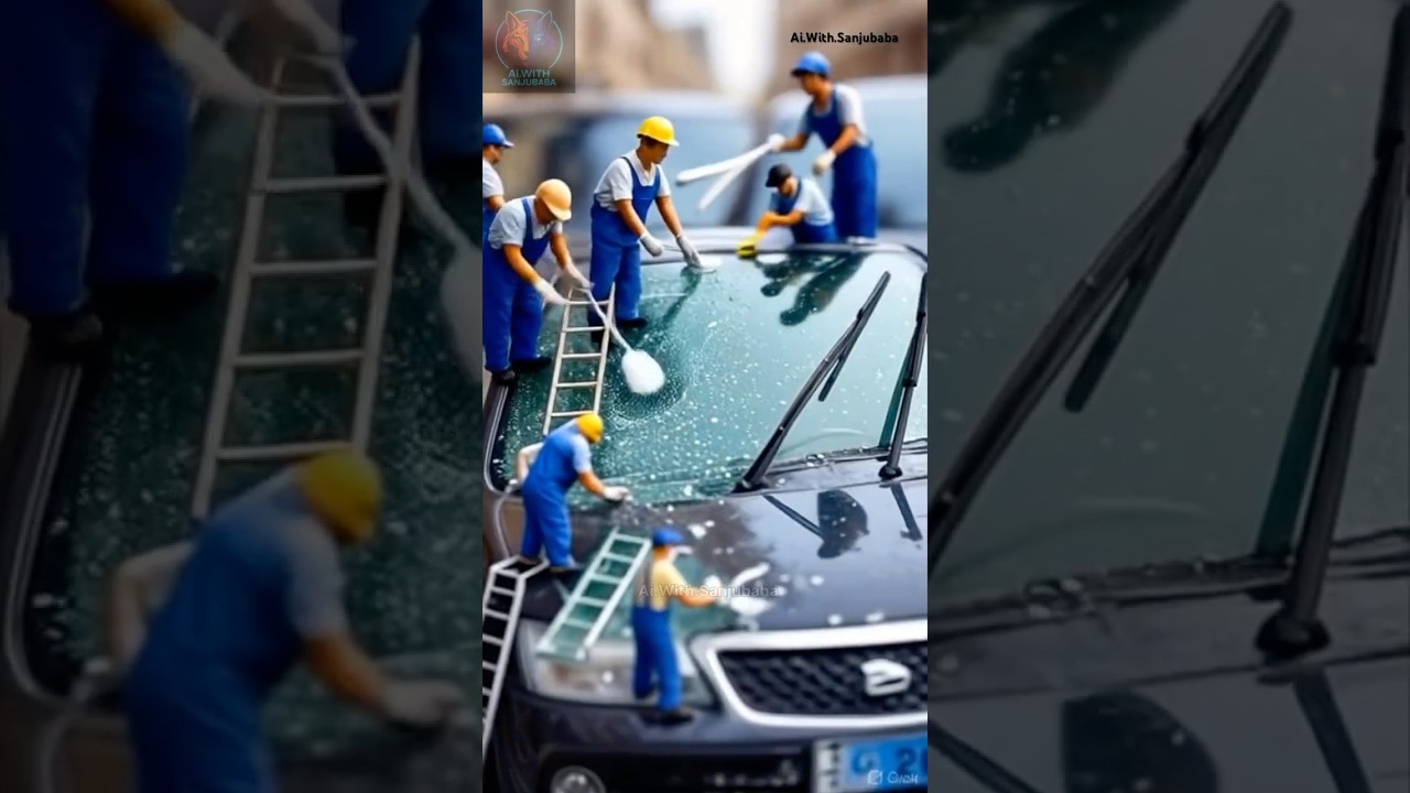 Tiny workers, big jobs! 🚗✨