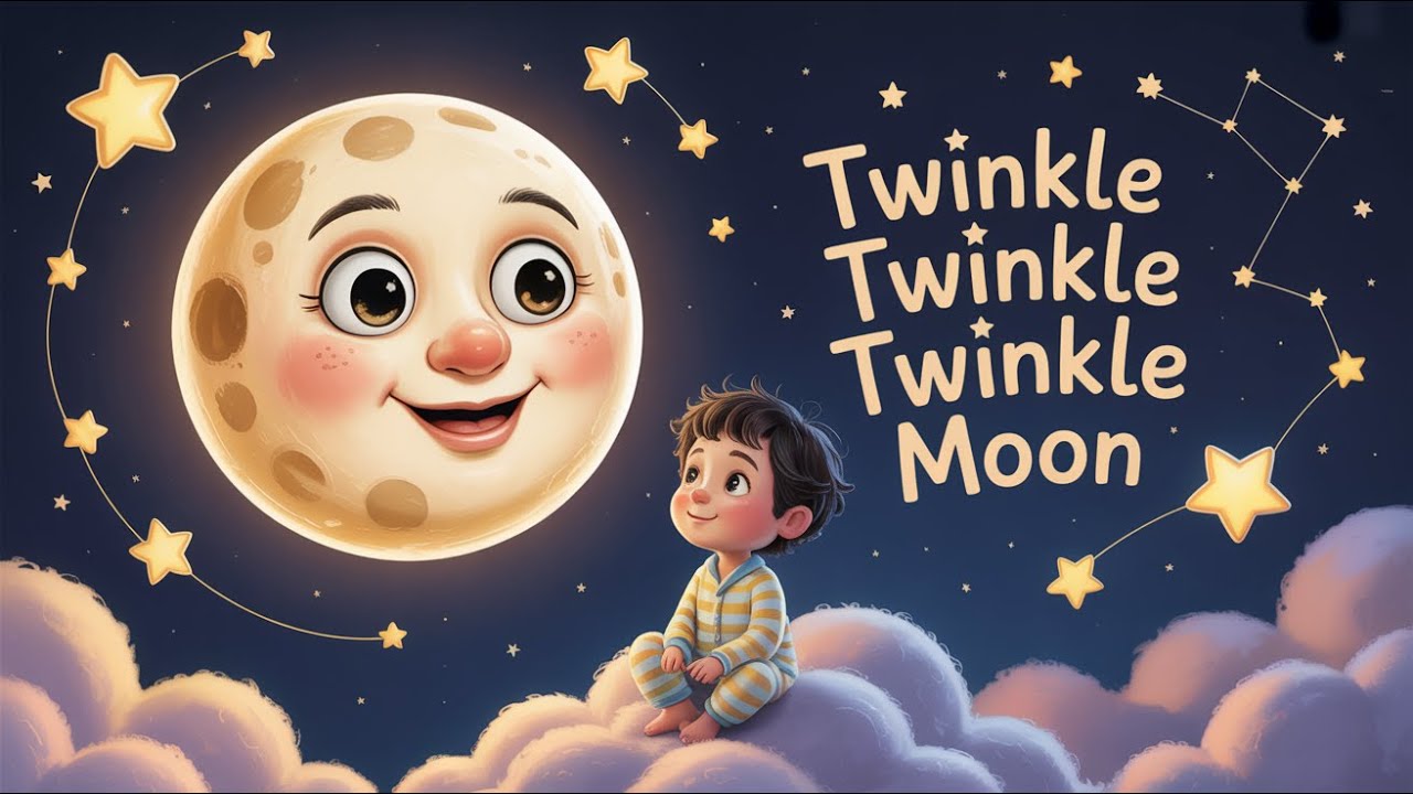Twinkle Twinkle Twinkle Moon Sun Stars – Lullaby for Kids & Babies #lullaby #kidssongs #rhymes #live