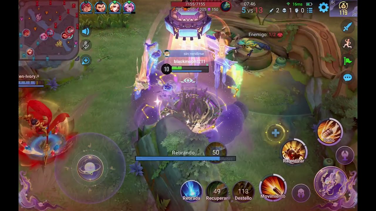 Jugando Honor of Kings después de un buen rato afk.