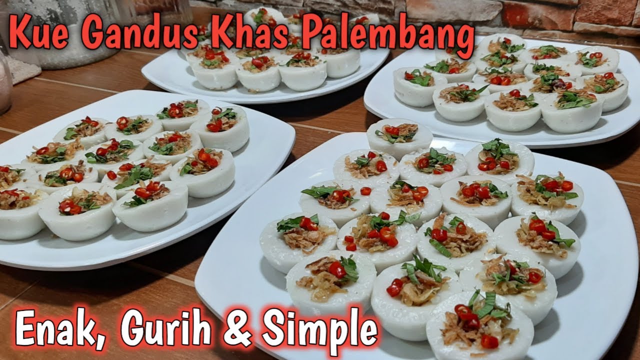 Olahan Tepung Beras & Santan || Resep Kue Gandus Lembut & Gurih Khas Palembang
