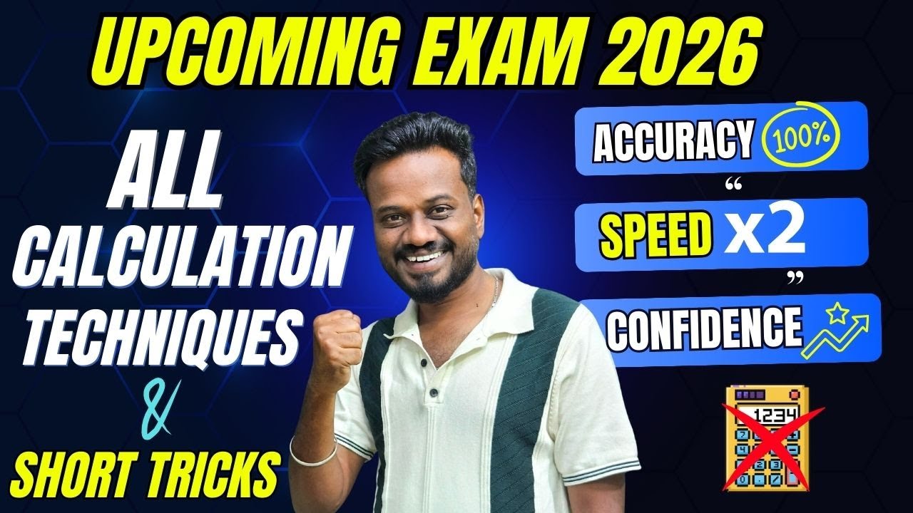 One Video = All Calculation Techniques🔥| Bank,SSC,Railway & SSC 2026🎯| Fast Maths Tricks 🔥|Mani Sir