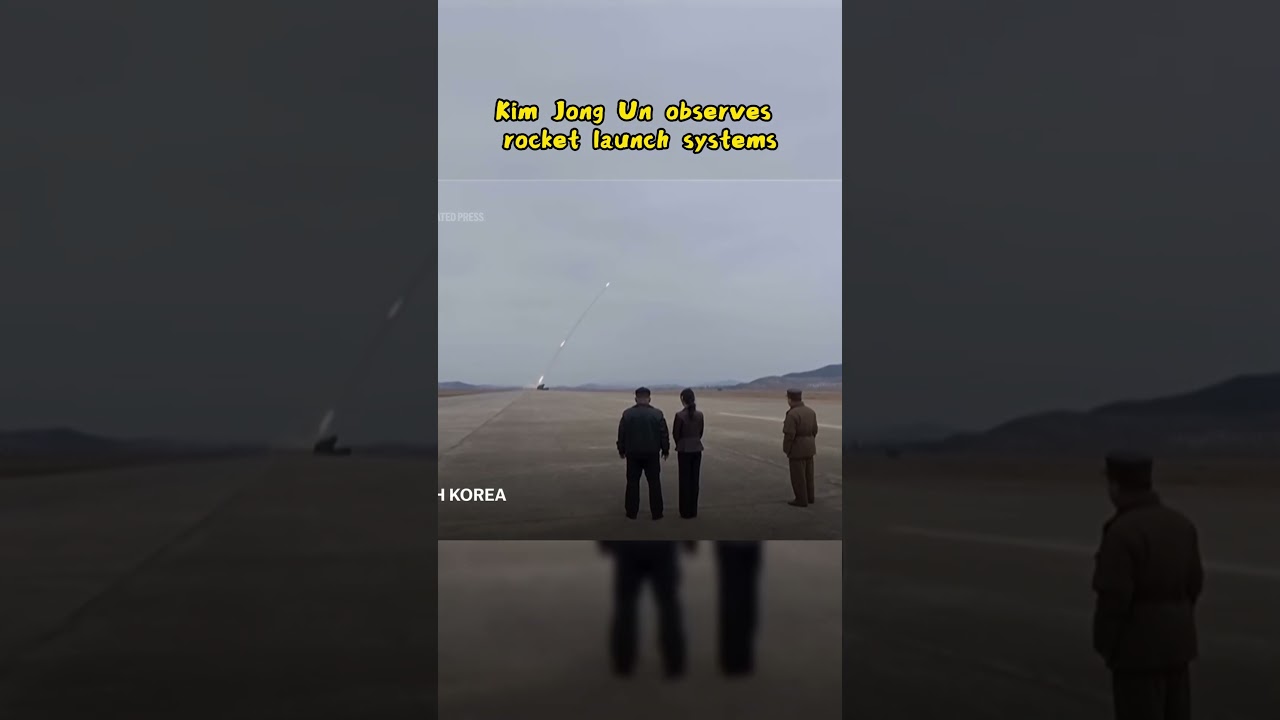 Ким Чен Ын наблюдает за испытанием запуска ракеты вместе с дочерью #короткие #вирусное