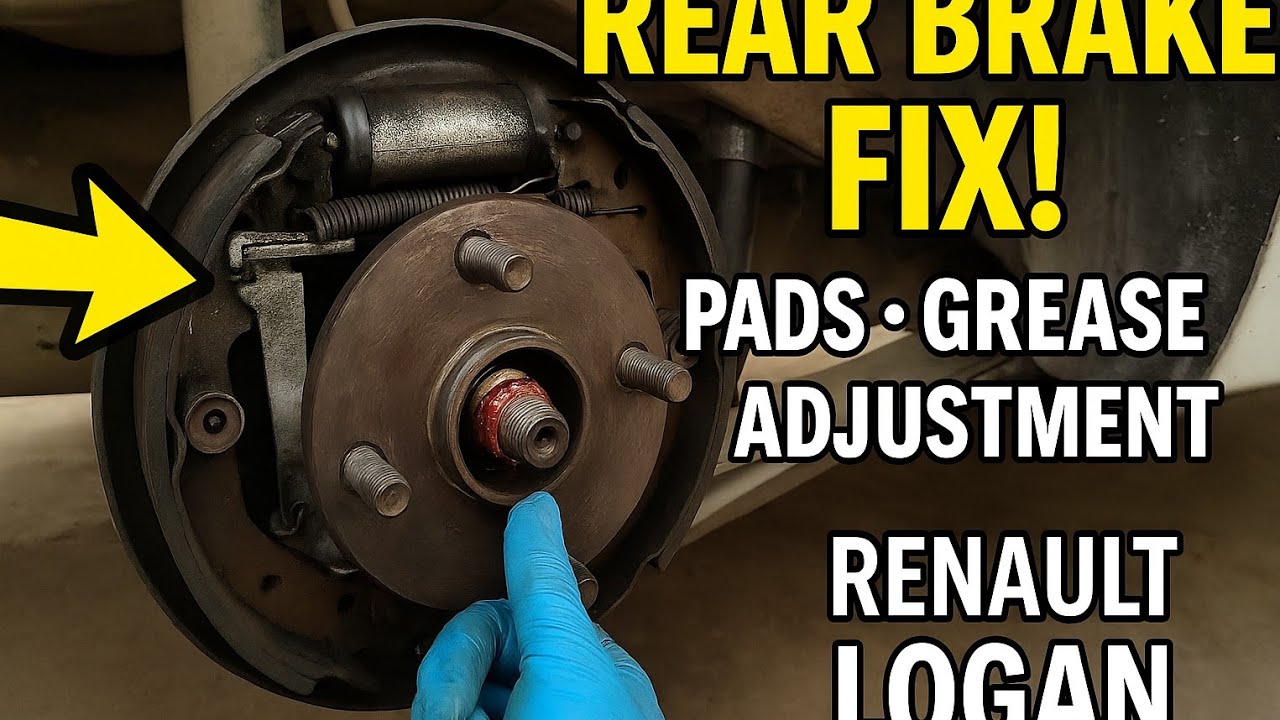 تغيير الفرامل الخلفية رينو لوجان | صيانة كاملة للفرامل الخلفية | تيل - بلي - رجلاش