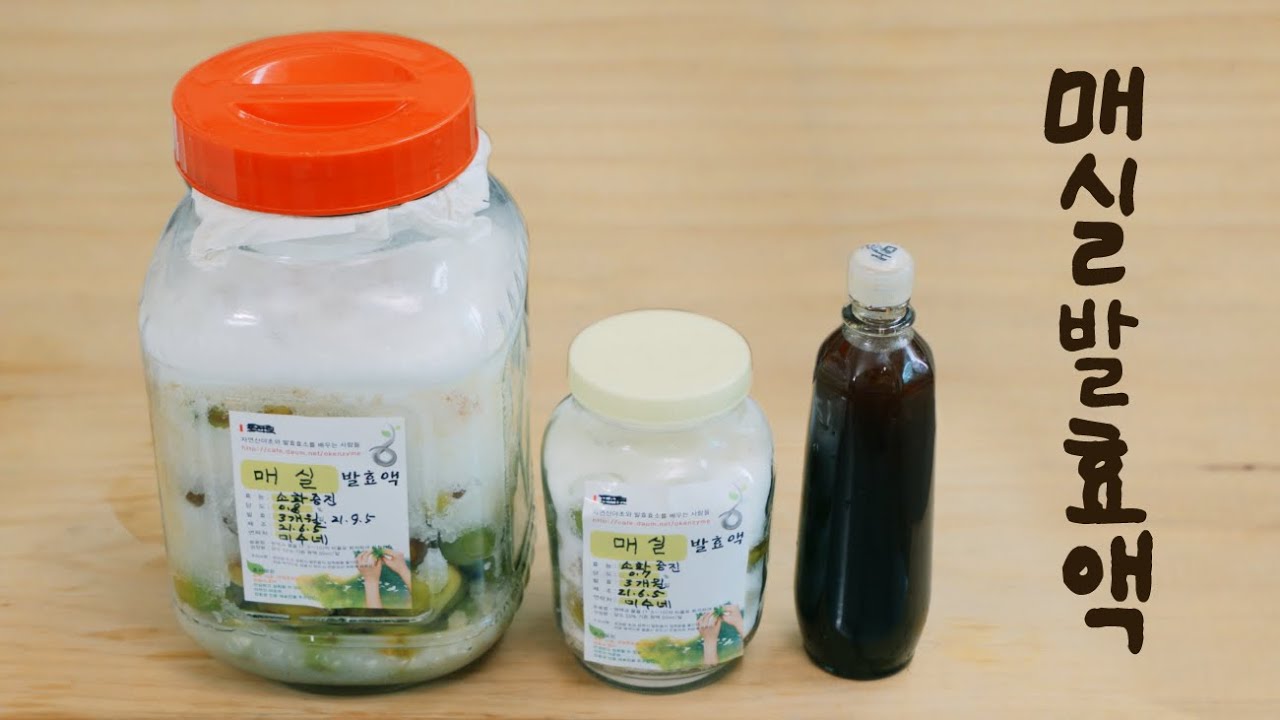 매실발효액 ﻿Fermented Plum﻿ 독특한 맛과 향이 뛰어난 먹거리