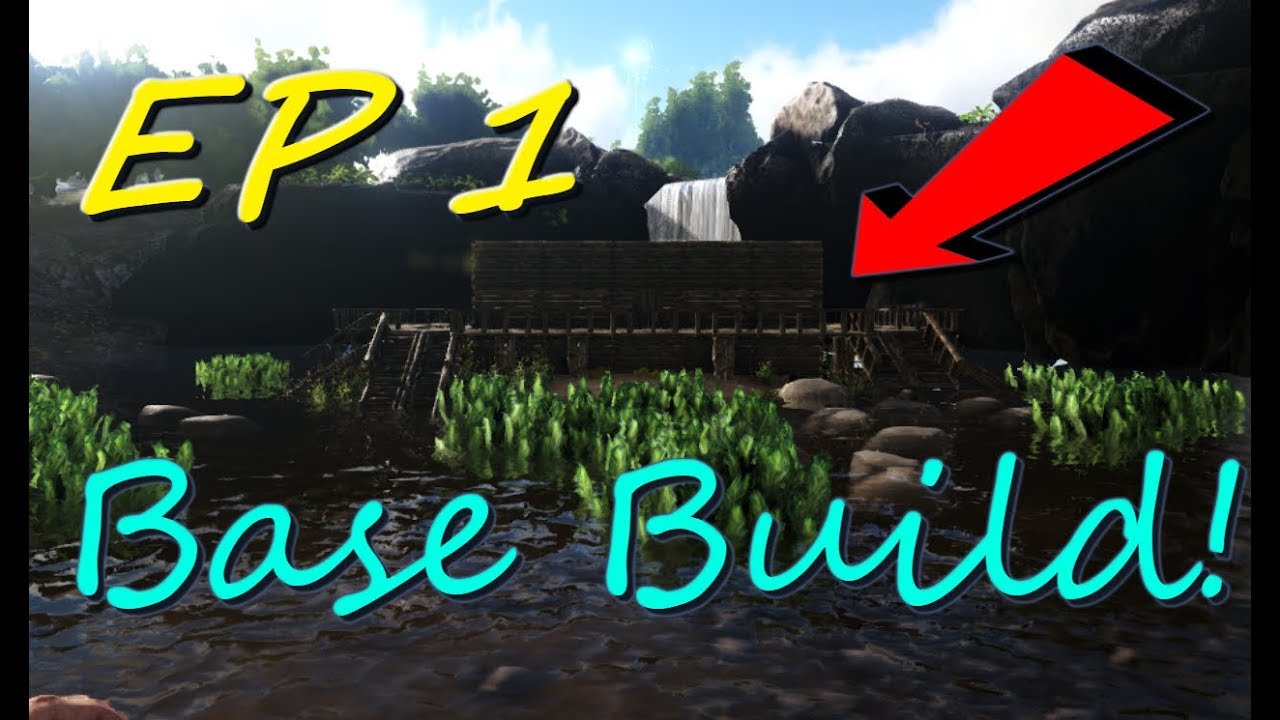 Ark survival : The best fishing base build!!