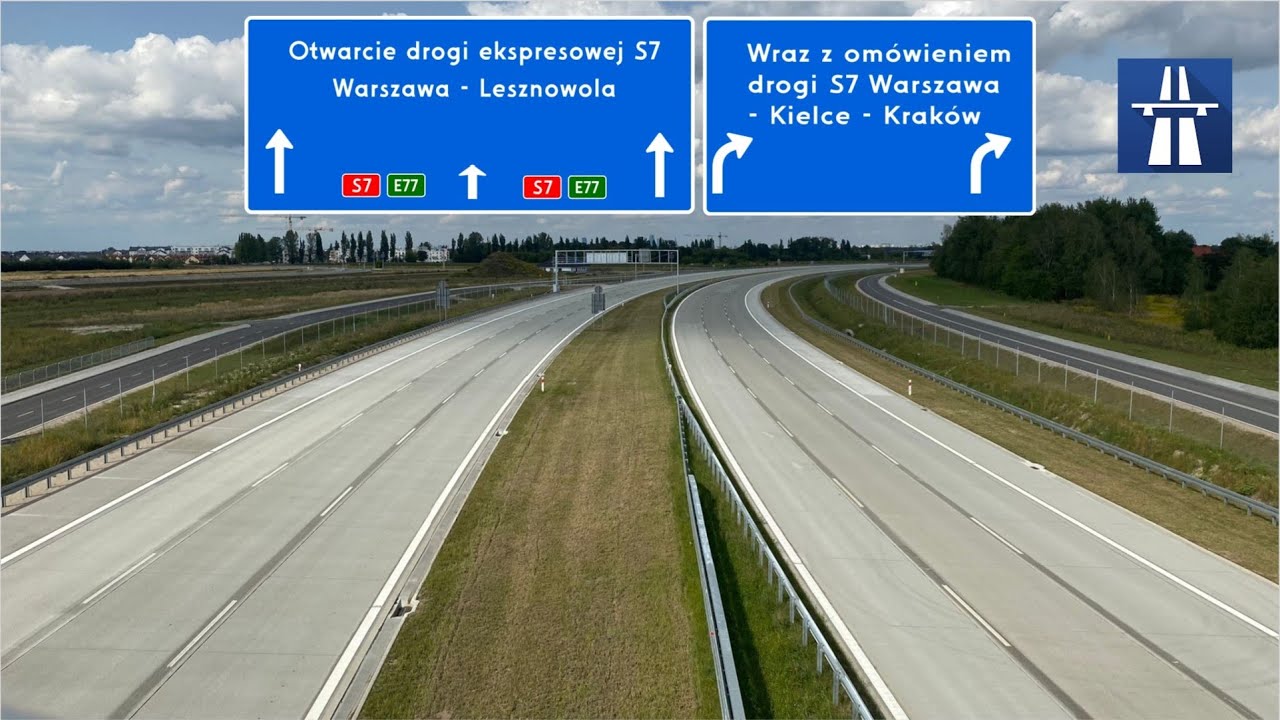 Otwarcie drogi ekspresowej S7 Warszawa - Lesznowola + omówienie S7 Warszawa - Kraków