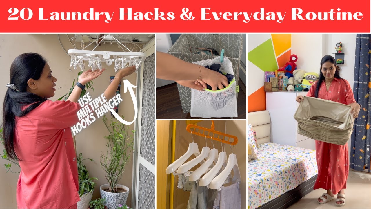 20 Laundry Hacks Everyone Needs to Know | Everyday Laundry Routine | Organizopedia