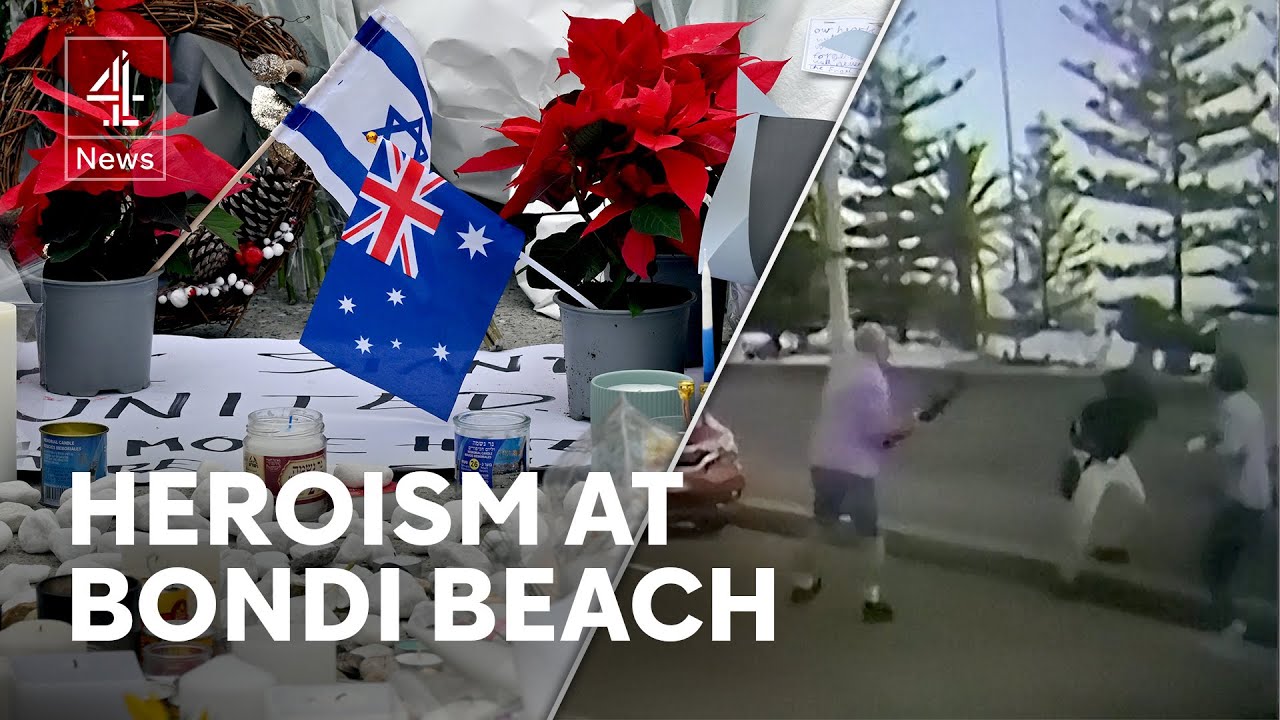 Bondi attack: New footage of heroic attempts to stop shooter