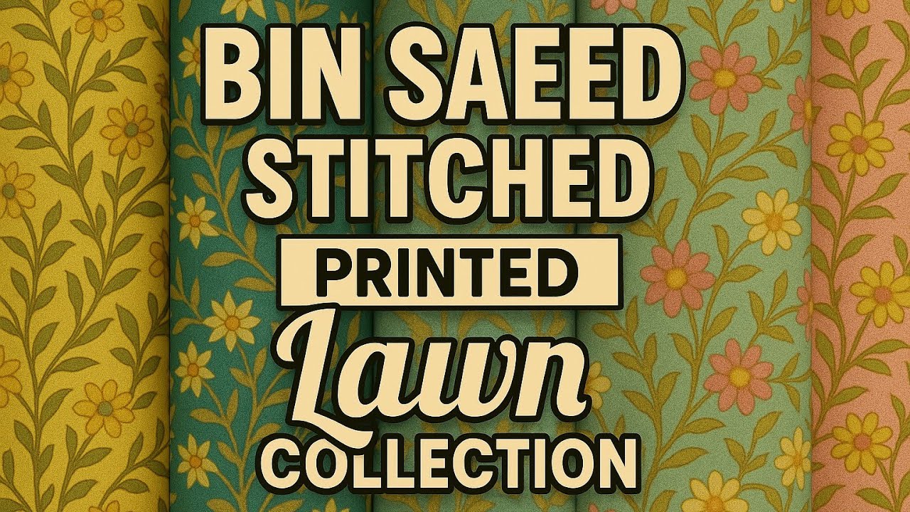 BIN SAEED | Stitched Printed Lawn Series Is Here