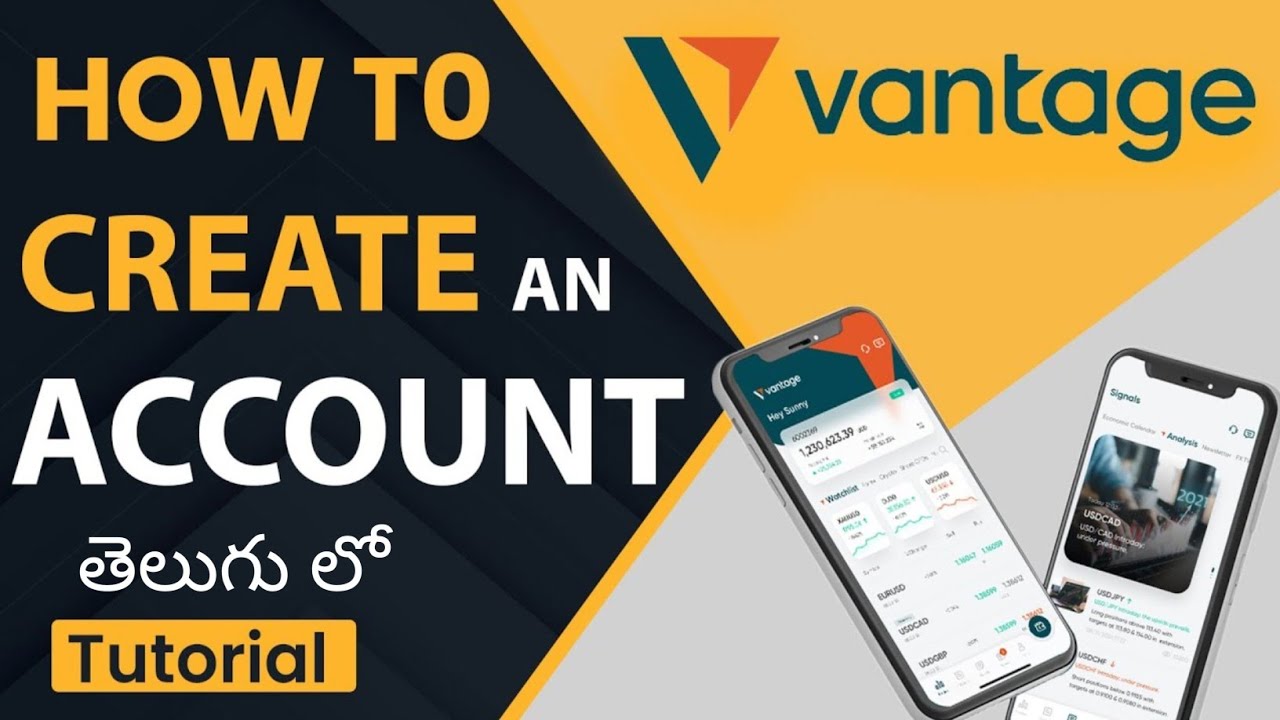 Vantage Markets Tutorial in Telugu|How to open account in vantage