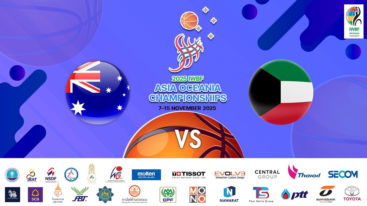Australia vs Kuwait | Men’s Quarter-Final 3 | 2025 IWBF Asia Oceania Championships – Bangkok