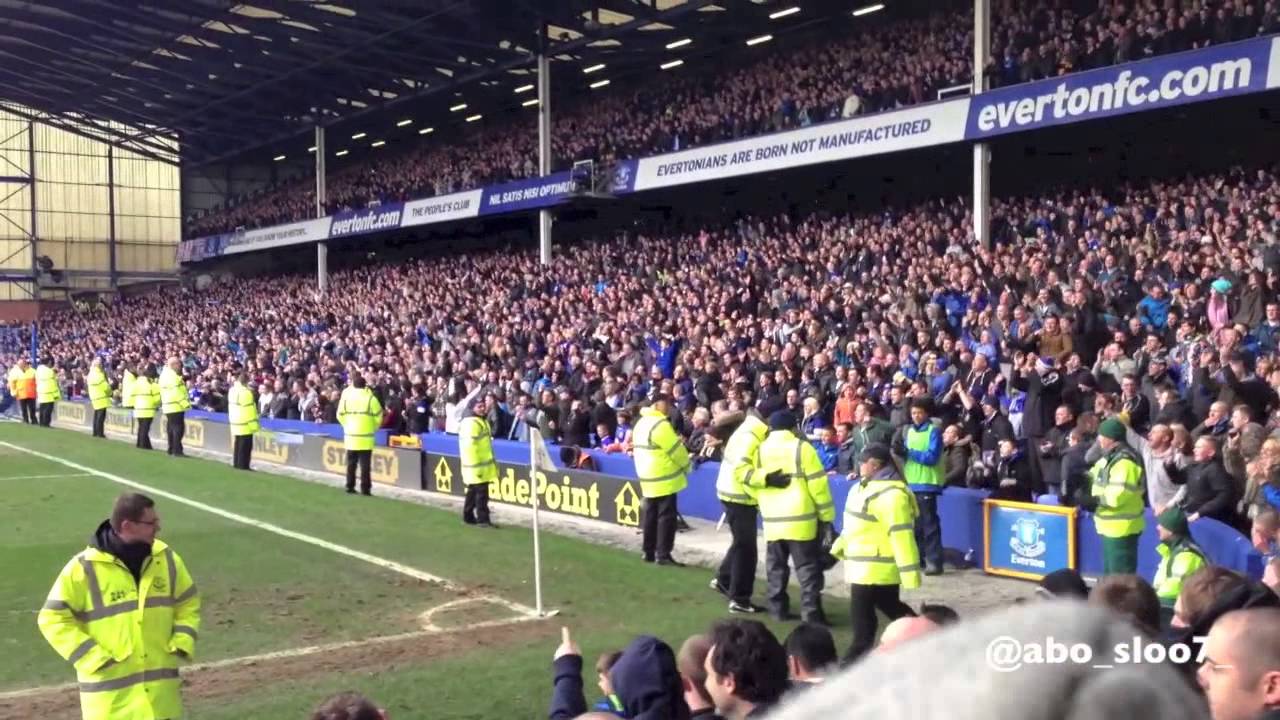 ( everton Vs mancity ) ( 2 - 0 ) Everton goal from the stands (Jelavic ) Amazing
