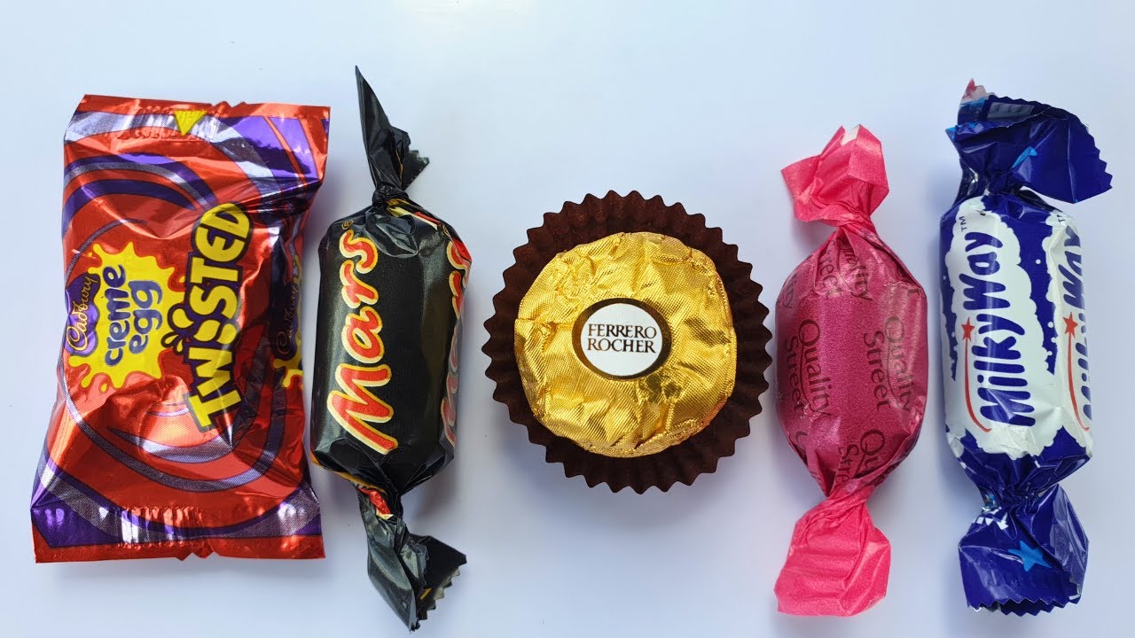 ASMR CANDY CHOCOLATES! 🌍🍬 Creme egg twisted, ferrero rocher, mars