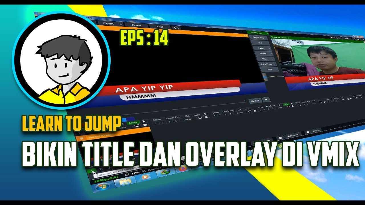 BUAT TITLE DAN OVERLAY DI VMIX