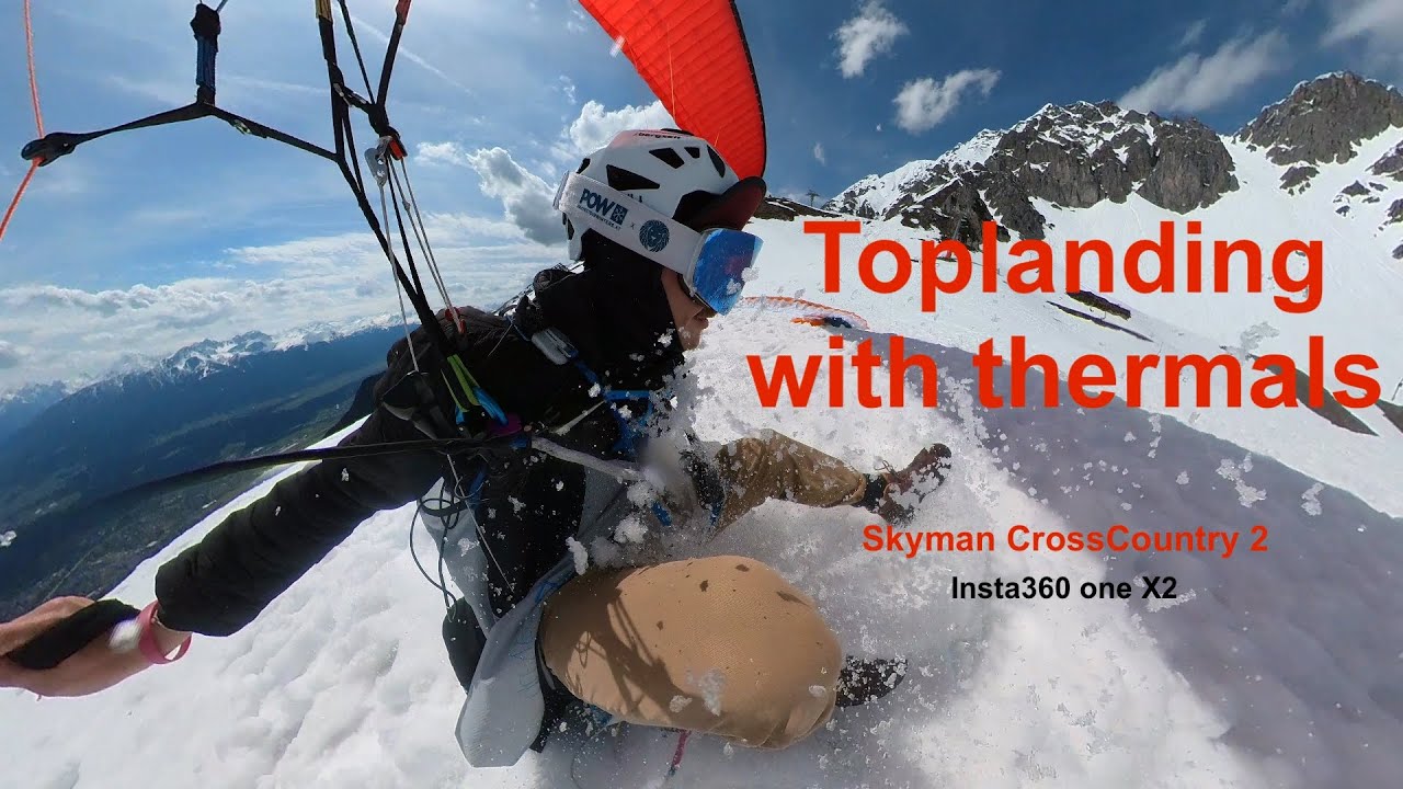 Toplanding with Thermals on an EN B Glider || Skyman CrossCountry 2