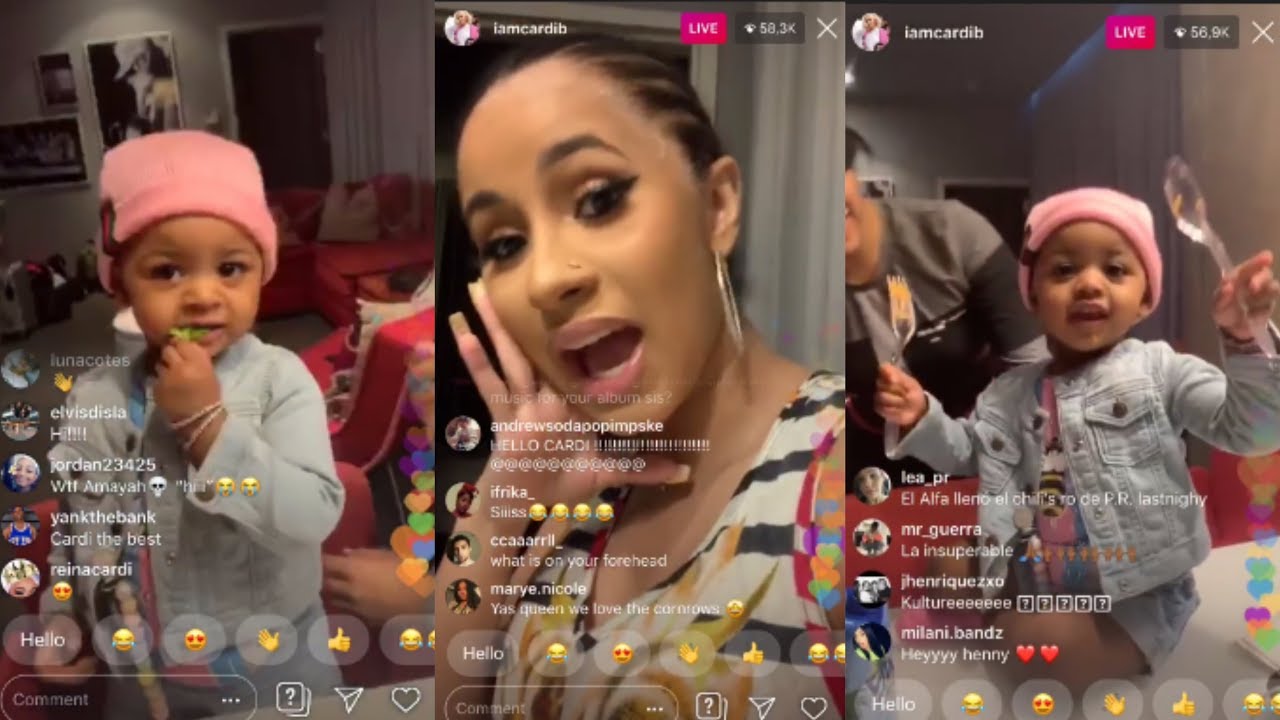 CARDI B with baby Kulture on instagram live 😍 | Full Live ( 10/6/2019 )