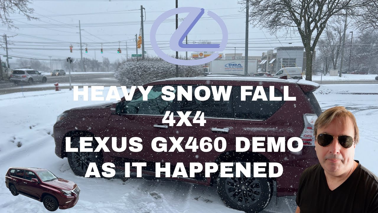 GX460 4H 4X4 Как это было зимой с сильным снегопадом #автомобиль #грузовик #автомобильный #gx460 ...