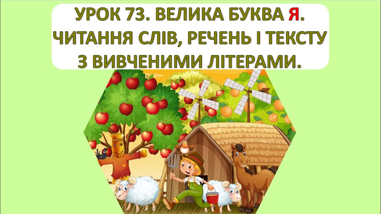 Читання 1 клас. Урок 73. Велика буква Я.