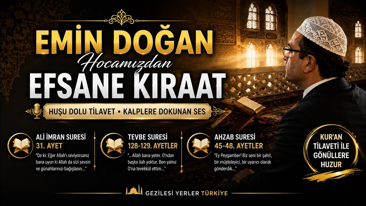 ÂLİ İMRAN(31) TEVBE (128-129) AHZAB (45-48) EMİN DOĞAN