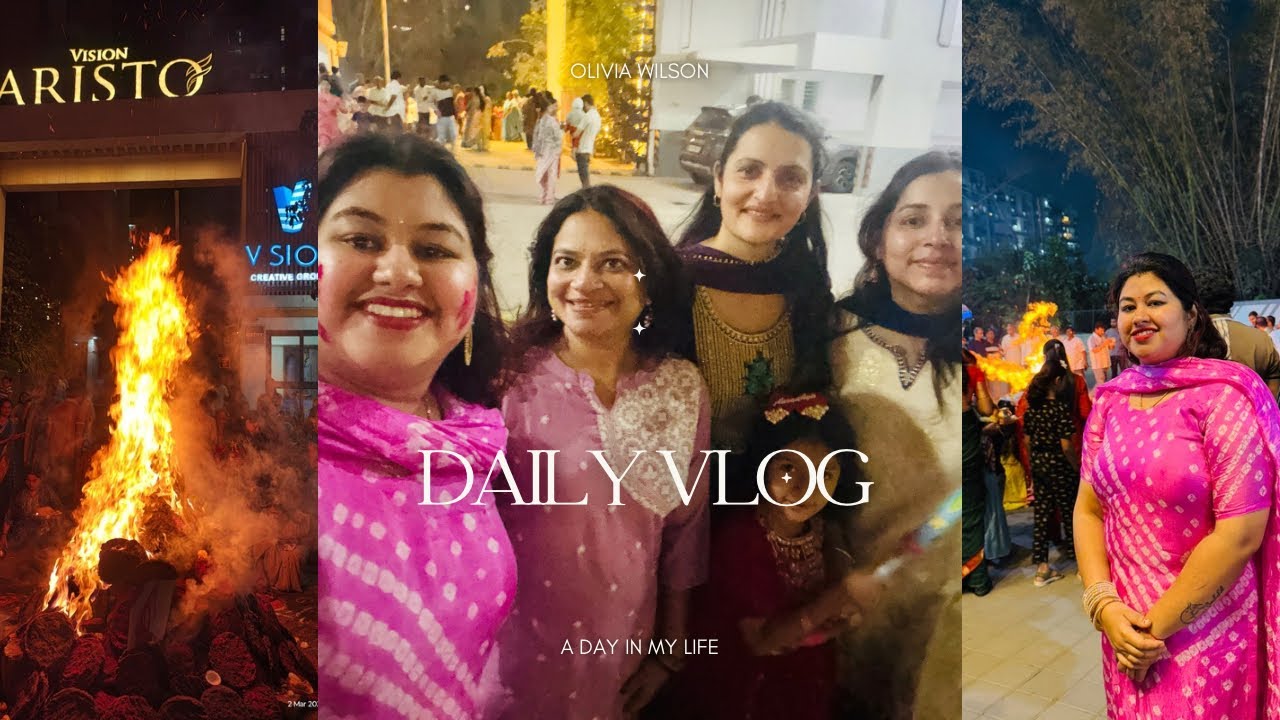 #blog100#Holika Dahan Special | Holi Begins with Faith & Fire 🌸🔥#HolikaDahan2026@birds23 