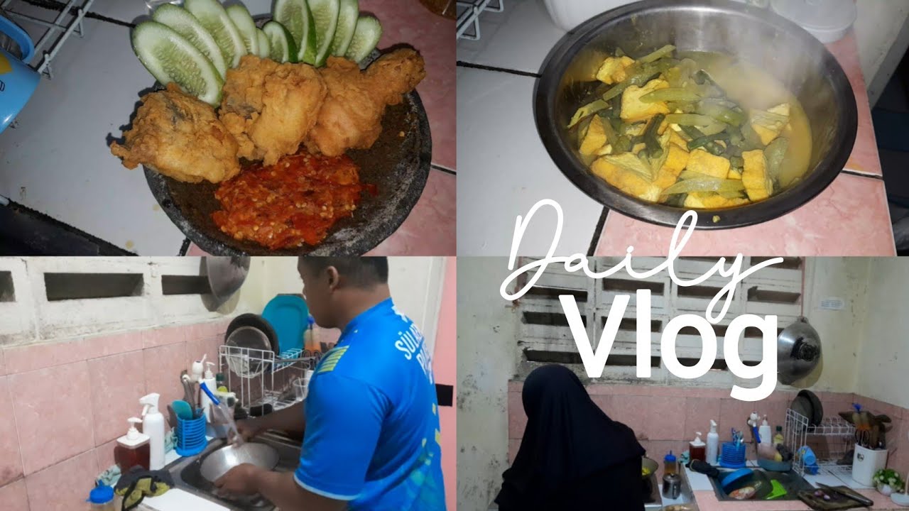 #dailyvlog RUTINITAS IRT ANAK 1 |  MASAK SAYUR TAHU | AYAM GEPREK