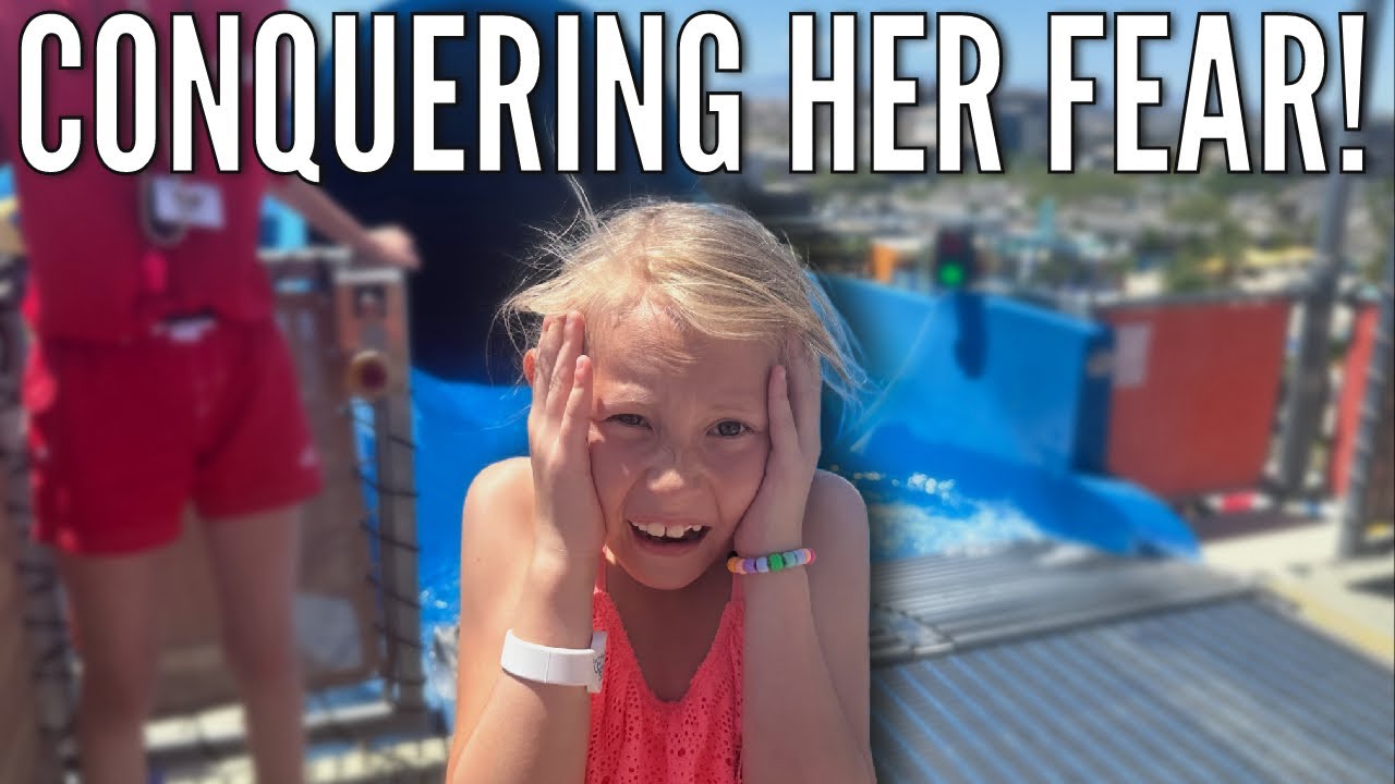 Afraid to Ride a 60 ft. tall Wave Water Slide! | Summer Break at Cowabunga Bay Water Park 2024