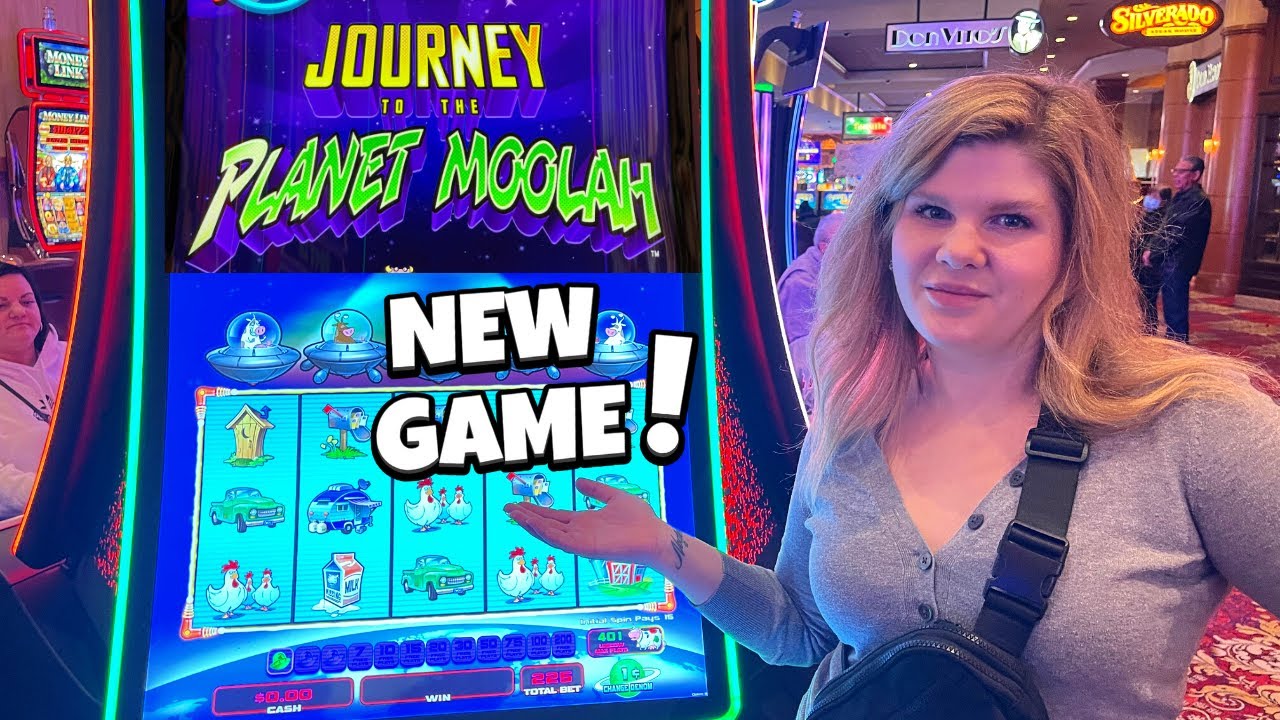 I Found the BRAND NEW Journey to Planet Moolah Slot Machine in Las Vegas!!