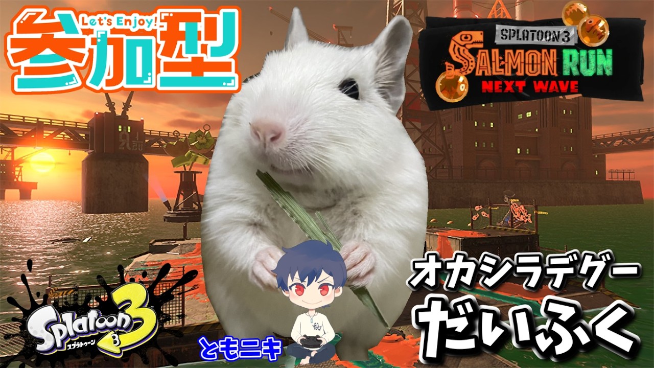 【初見歓迎】参加型サーモンラン！どんぴこ闘技場！強そう！？【スプラトゥーン3/サモラン/初心者歓迎】