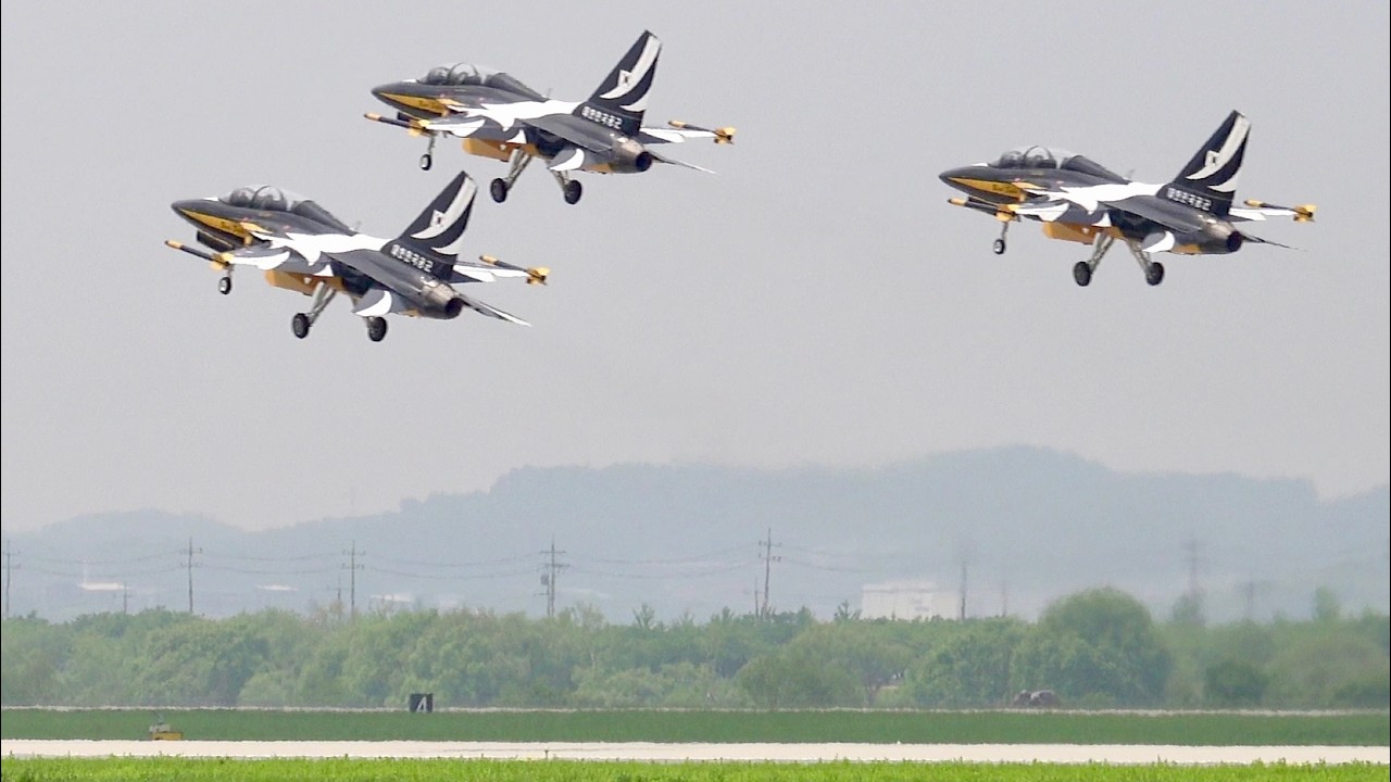 【Osan Air Power 2025】Stunning Aerial Display by ROKAF Aerobatic Team &ldquo;Black Eagles&rdquo;