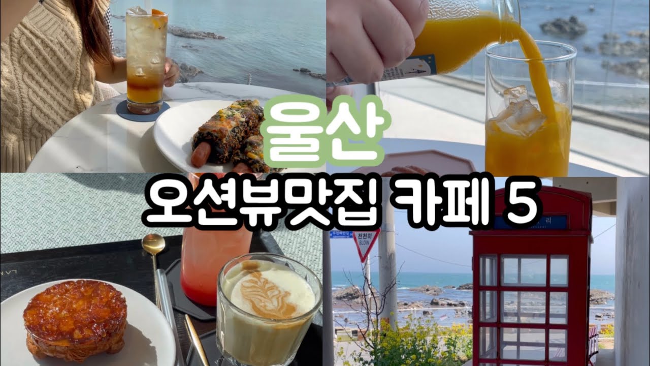울산 오션뷰 카페추천 BEST5 | 울산여행, 울산가볼만한곳, 울산카페 | 카페투어 브이로그