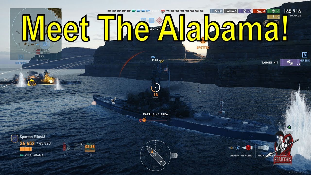 Meet The Alabama! Tier 7 American Battleship! (World of Warships Legends Xbox One X)