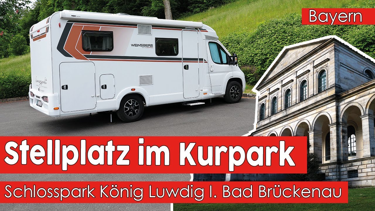 Wohnmobil-Stellplatz Bad Brückenau 🚐 im Schlosspark König Ludwig I. 🌳 Bayern