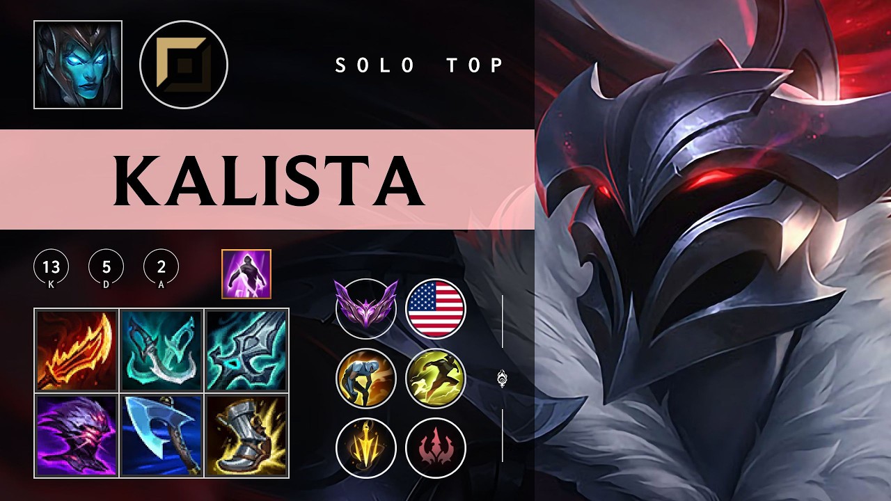 Kalista Top vs Gnar - NA Master Patch 26.06