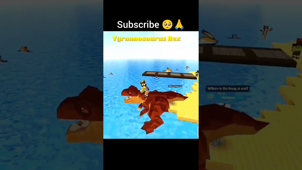 🤯 School Party Craft Rex 🦖 Can Walk on Water! 🌊🔥 #viral #trending #gaming 😻