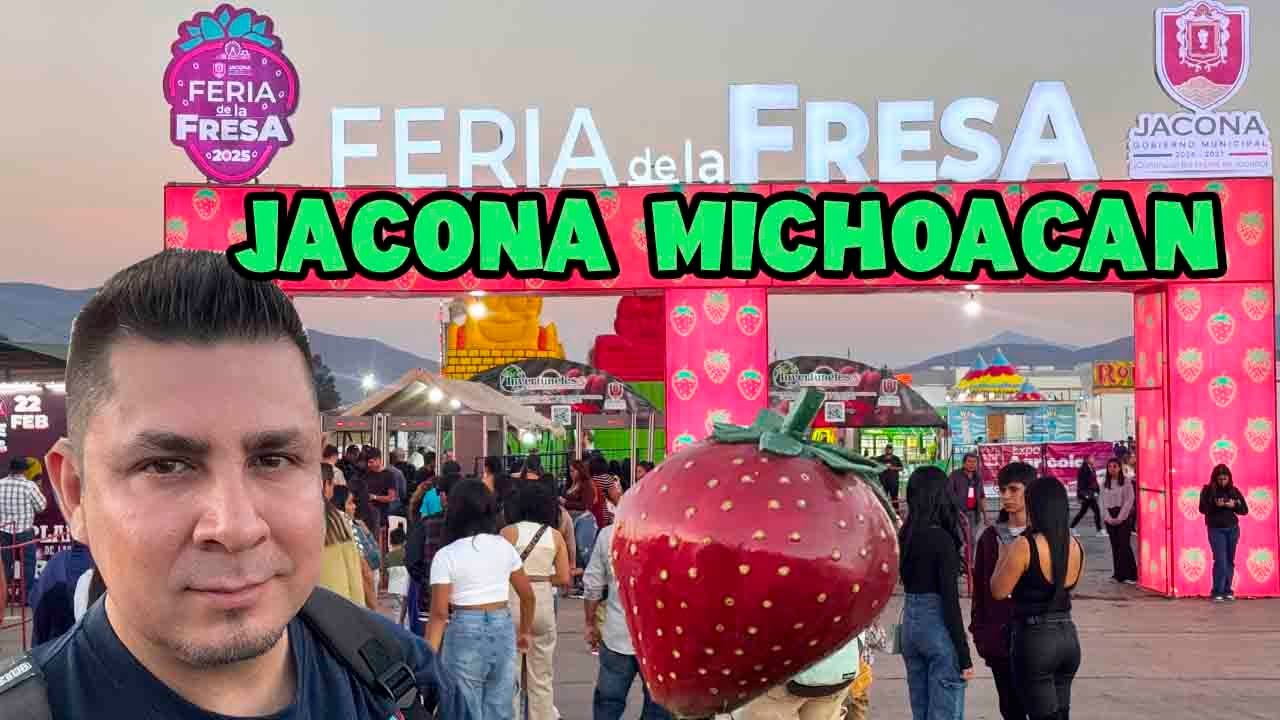 La PRINCIPAL FERIA del Occidente MICHOACANO / FERIA de la FRESA en JACONA